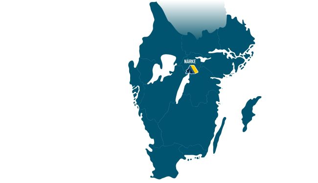 Närke anläggning kartabild