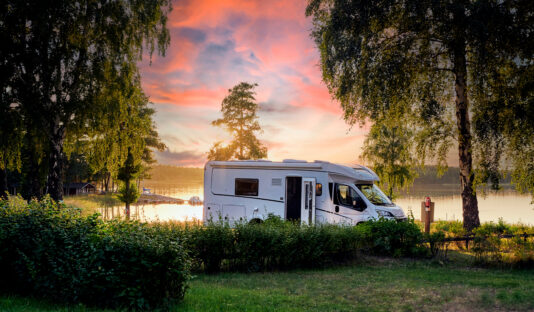 Camping in Värmland.