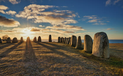 Historical and archaeological site in Sweden Ales Stenar